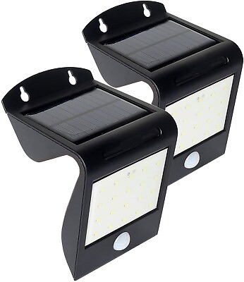 #ad 20 LED Outdoor Solar Motion Sensor Light Wireless Super Bright Waterproof 2 pk $18.99