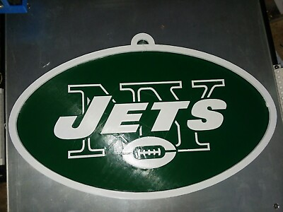 #ad 12 Inch New York Jets NFL Football 3D Logo 3D Printed Wall Sign $23.99