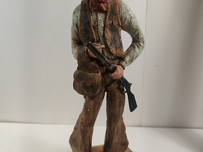 #ad Vtg RARE HTF 1980 Universal Statuary Corp Cowboy Statue 11.5quot; Tall Signed Curtis $79.99