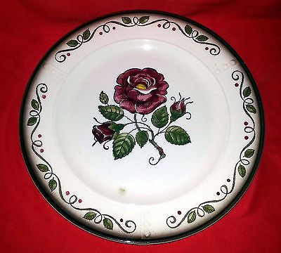 #ad Metlox Poppytrail Provincial Rose China Dinner Plate Irregular 10 1 2quot; Dia $2.00