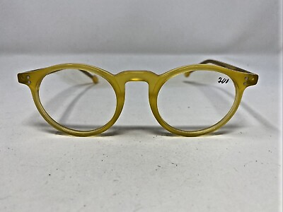 #ad FABULOUS FANNY’S Eyeglasses Frames James 47 47 22 135 Yellow Full Rim DP48 $70.00