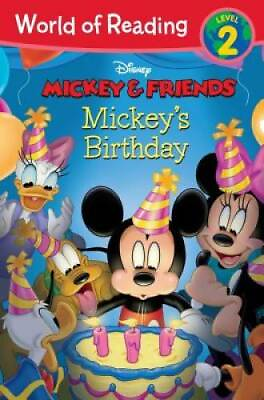 #ad Mickey amp; Friends: Mickey#x27;s Birthday World of Reading Paperback GOOD $5.04