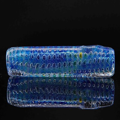 #ad #ad 4quot; Handmade Thick Cosmic Blue Bubble Square Tobacco Smoking Bowl Glass Pipes $16.79