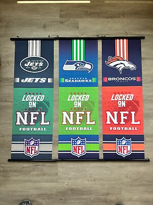 #ad NFL Teams Wall Art Heritage Flag Wall Decor Wall sign 1 EA $10.99