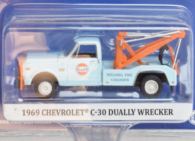 #ad Greenlight quot;Gulfquot; 1969 Chevrolet C 30 Dually Wrecker 1:64 Diecast Car 30275 $5.59