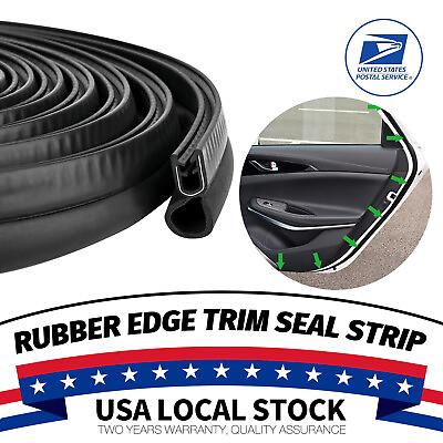 #ad 13FT Rubber Seal Trim Vehicle Weather Stripping with Bulb For Doors Truck Bonnet $23.99