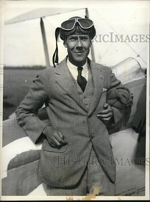 #ad 1931 Press Photo Granville B Smith join Air Derby $19.99