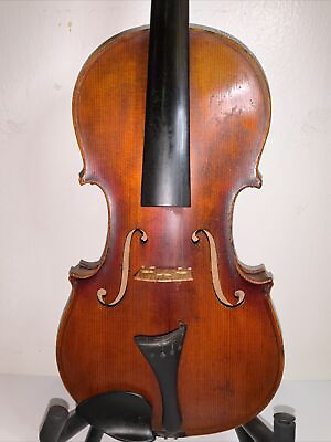 #ad Antique Violin 4 4 Unbranded￼ Repair Project No Name No Date W Case No Bow $345.00