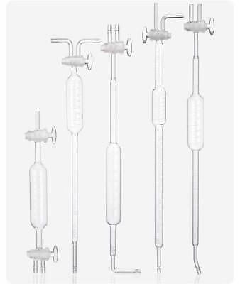#ad Antique Glass Oxygen Measuring Tube Gas Burette Lab Supply Chemistry 1943 $111.49