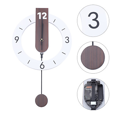 #ad Modern Design Nordic Wall Clock Watch Living Room Silent Luxury Home Decor Clock $25.27