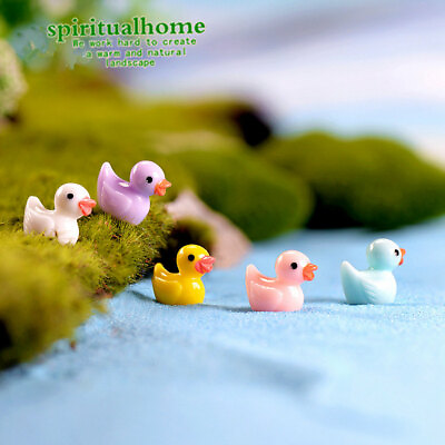 #ad Mini Cute Resin Small Yellow Duck Resin Crafts Kawaii Flatback Cabochon 4pcs $4.17