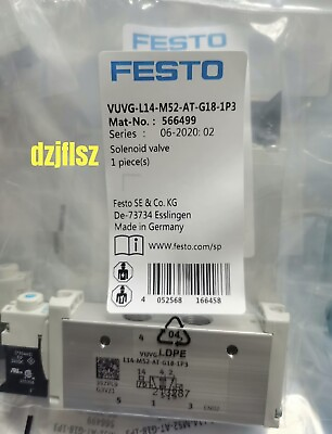 #ad 1PC NEW FESTO Solenoid valve VUVG L14 M52 AT G18 1P3 566499 Rapid delivery $29.13