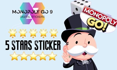 #ad Monopoly Go 5 Star Sticker ⚡Instant Delivery Please Read Description 👇🙏 $999.00