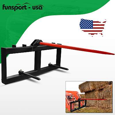 #ad 49quot; Tractor Hay Spear Sleeve Skid Steer Loader 2000lbs Quick Attach for Bobcat $248.99