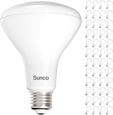 #ad Sunco 48 Pack BR30 LED Bulbs Indoor Flood Lights 11W Equivalent 65W 4000K Cool $158.99