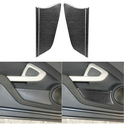 #ad 4Pcs Carbon Fiber Inner Door Panel Storage Box Cover For Smart Fortwo 451 11 15 $29.59