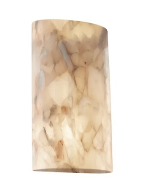 #ad #ad Justice Alabaster Rocks 2 Light Cylinder Wall Sconce ALR 8859 $179.00