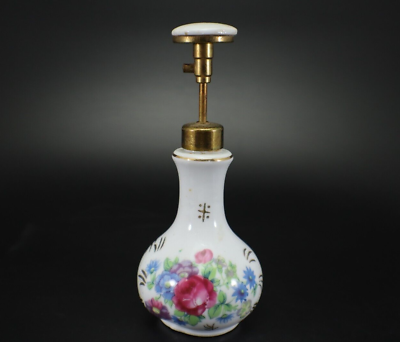 #ad Wales PERFUME BOTTLE Flower Porcelain no Atomizer Vintage Empty $18.70