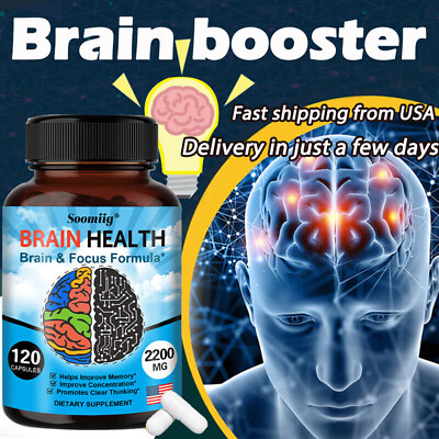 #ad Brain Health Memory Booster Focus Function Clarity Nootropic Supplement $8.46