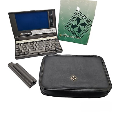 #ad Vintage Gateway 2000 Handbook Laptop Computer with Manual amp; Leather Case AS IS $199.95