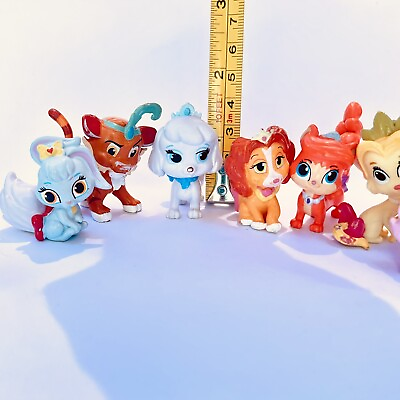 #ad Disney Princess Palace Pets Mini Animal Figures Cats Dogs Tiger Pet Toy Lot x7 $7.00