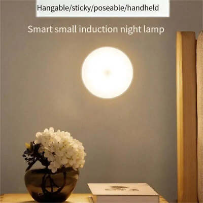#ad LED Night Light Rechargeable Wireless Intelligent Body Sensor $23.39