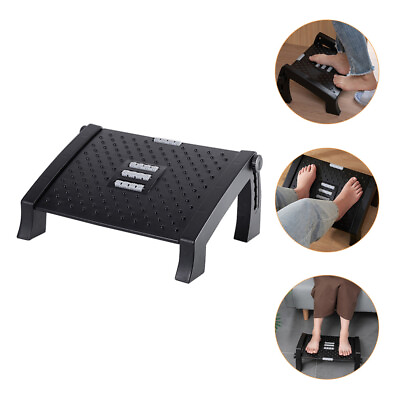 #ad Adjustable Foot Stool Office Desk Rest Footstool Accessories $64.30