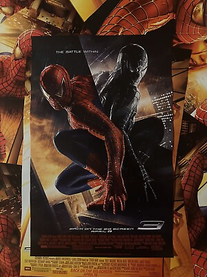 #ad Spider Man 3 2007 Movie poster Re Release Original From AMC Theater $19.99