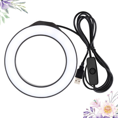 #ad 12 Cm Mini LED Cell Phone Ring Light Dimmable Beauty $12.49