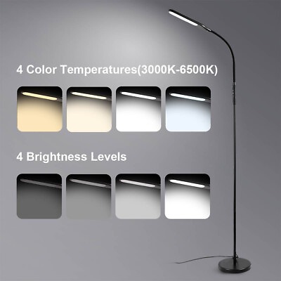 #ad Mainstays Home Decorative 71quot; LED Floor Lamp with 4 Brightness amp; 4 Color $17.71