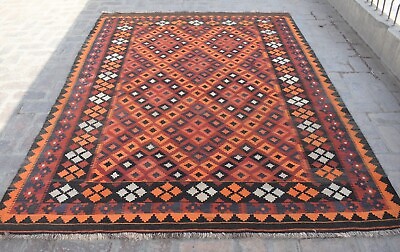 #ad 6x9 Handmade Afghan Ghalmouri Vintage Kilim Rug Persian Tribal Antique Area Rug $359.50