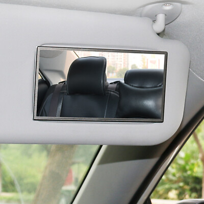 #ad Stainless Steel Auto Car Clip On Sun Visor Vanity Mirror Accessories Universal $13.39