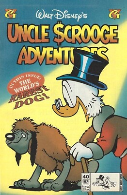 #ad Uncle Scrooge Adventures 40 Rarest Dog Cover Vicar Donald Duck Walt Disney NM $9.99