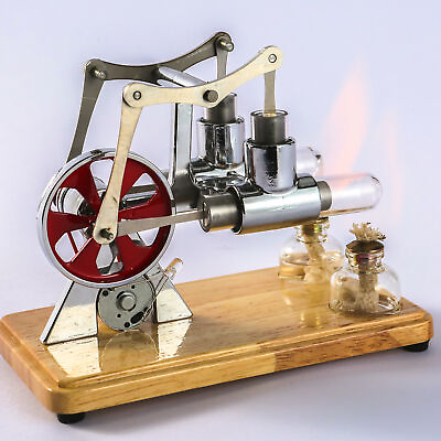 #ad Hot Air Stirling Engine Motor Model Kit Educational Toy Electricity Generator $37.40