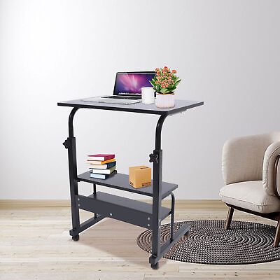 #ad Computer Desk Waterproof Bedside Table Office Home Laptop Desk44lbs Load bearing $38.95