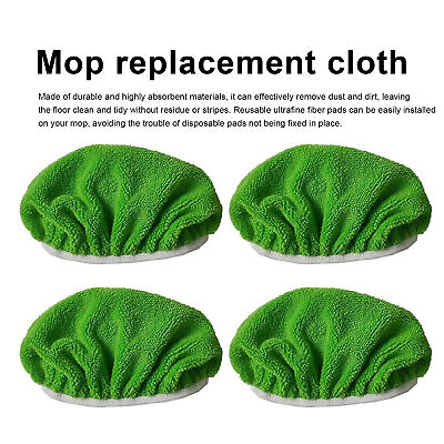 #ad Floor Accessories Gentle on Hardwood Floors Microfiber Mop Replacement Cloth Set $14.04