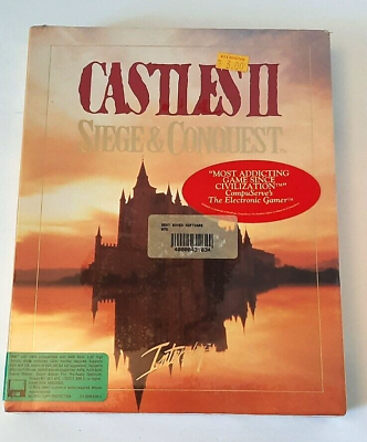 #ad Interplay Computer Game Castles II Siege amp; Conquest PC 3.5quot; EX $39.95