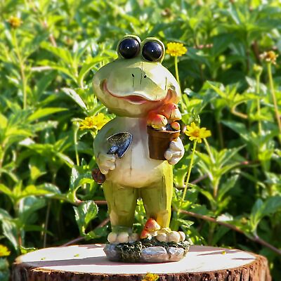 #ad Frog Statue for Garden DecorationsOutdoor Sculptures amp; Statues Patio G3 $38.16