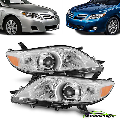 #ad For 2011 2020 Toyota Sienna Projcetor Chrome Headlights Head Lamps Pair Assembly $116.98