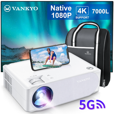 #ad VANKYO Performance V630W 4K Video LED Projector 1080P 5G WiFi Home Theater $53.90