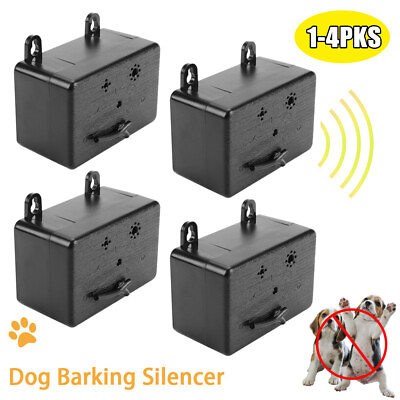 #ad Outdoor Ultrasonic Anti Barking Device Dog Bark Control Sonic Silencer 1 4Pcs $39.99