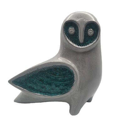 #ad #ad Jonathan Adler Aquamarine Barn Owl Statuette • Glass Menagerie Collection $220.00