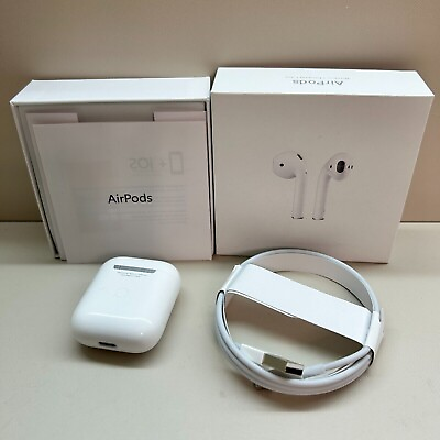 #ad Apple AirPods 2nd Generation With Earphone Earbuds Wireless Charging Case US $39.88