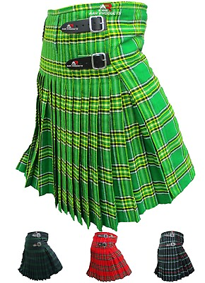#ad Mens Kilt Scottish Tartan Kilts Highland Casual Wear 4 Acrylic Tartans AAR $30.99