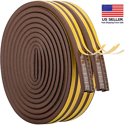 #ad 33ft. Self Adhesive Brown Weather Stripping Insulation for Doors amp; Windows $9.99