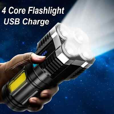 #ad LED Flashlight for Camping4 ModesRechargeable Hand Lantern Compact amp; Powerful $16.99