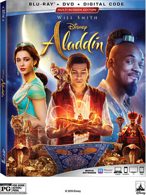 #ad Aladdin Blu ray DVDDigital 2019 NEW Factory Sealed Free Shipping $9.50