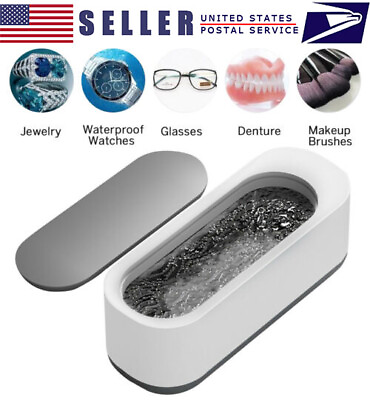 #ad Jewelry Cleaning Machine Portable Eyeglasses Watches Heads Ultrasonic Cleaner $19.99