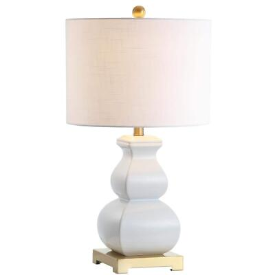 #ad #ad JONATHAN Y Table Lamp 25.5quot; LED Ceramic White Gold $96.73