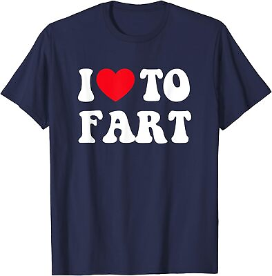 #ad I Love To Fart Heart Tee Fart Funny Sarcastic Gift Unisex T Shirt $19.99